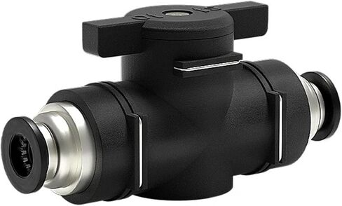 1PCS Air Pneumatic Fitting Black Quick BUC Hand Valve(BUG8-6) in Kuwait