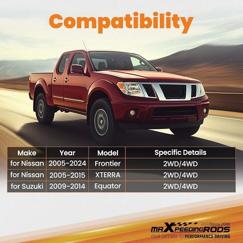 طقم رفع خلفي maxpeedingrods 2 بوصة لسيارة Nissan Frontier XTERRA 2005-2022، أغلال رفع التعليق لسوزوكي خط الاستواء 2009-2014 in Saudi Arabia