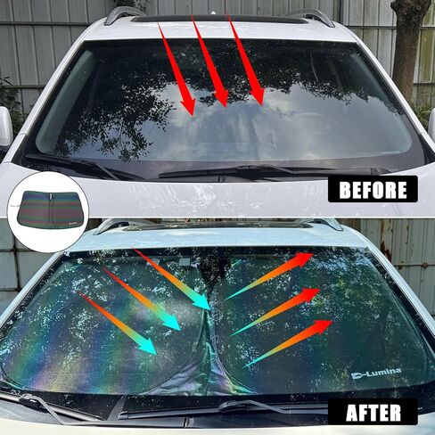 D-Lumina Windshield Sunshade - Compatible with Dodge Ram ProMaster Full Size Cargo Van Chassis Cab Cutaway 2014-2022 2023 2024 2025 - Foldable Front Window Sun Protector, Sun Shade, Heat Shield in Saudi Arabia