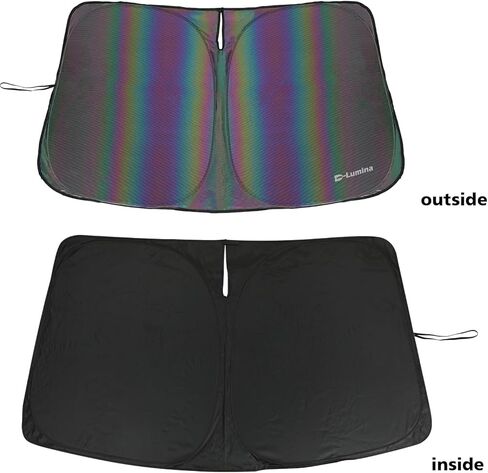 D-Lumina Windshield Sunshade - Compatible with Dodge Ram ProMaster Full Size Cargo Van Chassis Cab Cutaway 2014-2022 2023 2024 2025 - Foldable Front Window Sun Protector, Sun Shade, Heat Shield in Saudi Arabia