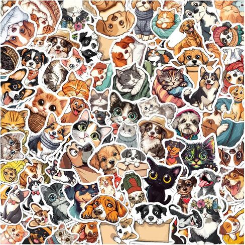 مجموعة ملصقات بطريق لطيفة مكونة من 108 قطع من الفينيل مقاومة للماء للأطفال والمراهقين وزجاجات مياه لسكرابوكينغ ومذكرات الكمبيوتر المحمول واللوازم المدرسية الإبداعية والمرح والدراجة والهاتف in Kuwait