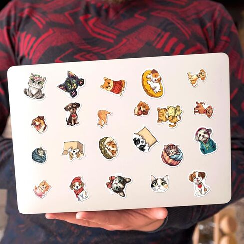 مجموعة ملصقات بطريق لطيفة مكونة من 108 قطع من الفينيل مقاومة للماء للأطفال والمراهقين وزجاجات مياه لسكرابوكينغ ومذكرات الكمبيوتر المحمول واللوازم المدرسية الإبداعية والمرح والدراجة والهاتف in Kuwait