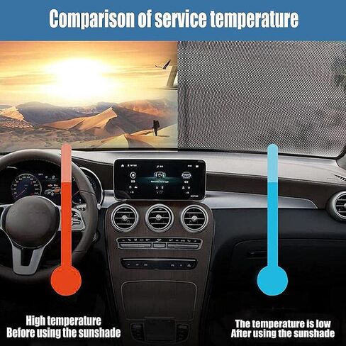 Car Automatic Retractable Sunshade Car Windshield Sun Block Visor Shade Curtain Sun, Integrated Automatic Retractable Sunshade for Car Blackout Curtain in Saudi Arabia