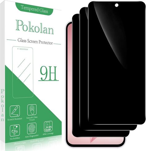 واقي شاشة Pokolan [3-Pack] لهاتف Samsung Galaxy A13 5G من الزجاج المقسى، صلابة 9H، خالي من الفقاعات، سهل التركيب، صديق للحافظة in Kuwait