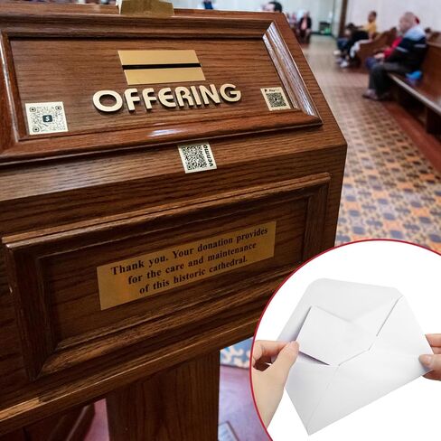 600 Pcs 6.5 x 3.5 Inch Christmas Offering Envelopes for Church Tithes and Offering Envelopes for Religious Tithe Donation Bulk Church Supplies(Poinsettia Flower) in Kuwait