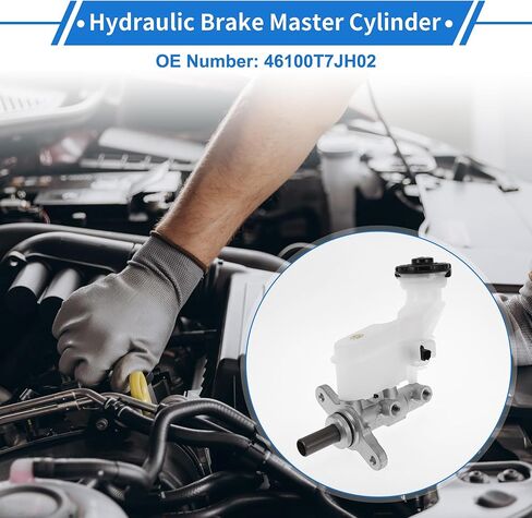 1 Pcs Brake Master Cylinder for Honda HR-V 2016-2019 Durable Aluminum Alloy,Plastic Engine Compartment Hydraulic Master Cylinder with Reservoir in Saudi Arabia