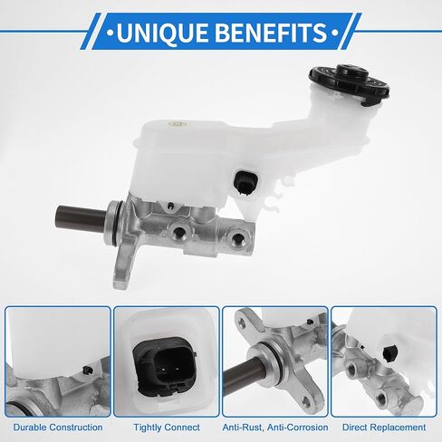 1 Pcs Brake Master Cylinder for Honda HR-V 2016-2019 Durable Aluminum Alloy,Plastic Engine Compartment Hydraulic Master Cylinder with Reservoir in Saudi Arabia