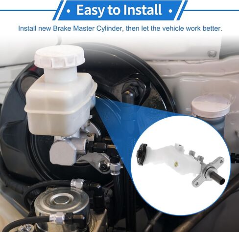 1 Pcs Brake Master Cylinder for Honda HR-V 2016-2019 Durable Aluminum Alloy,Plastic Engine Compartment Hydraulic Master Cylinder with Reservoir in Saudi Arabia