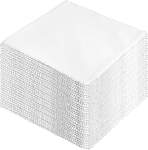 100Pcs 9.45 x 9.45 Fabric Squares White Cotton Fabric Precut Quilt Squares Solid Colors Fabric Bundles White Fabric for DIY Sewing Craft Tie-dye Patchwork in Saudi Arabia