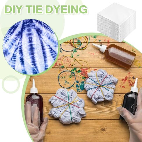 100Pcs 9.45 x 9.45 Fabric Squares White Cotton Fabric Precut Quilt Squares Solid Colors Fabric Bundles White Fabric for DIY Sewing Craft Tie-dye Patchwork in Saudi Arabia