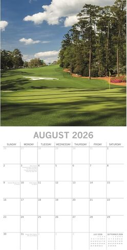 The Gifted Stationery Square Wall Calendar - Golf Scenes & 2026 Planner - Calendar with Stickers & 180 Labels - Easy Hanging & 2026 Wall Planner - 16-Month (Sep 2025-Dec 2026), 12 x 12 in in Saudi Arabia