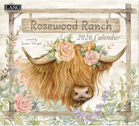 Lang, Rosewood Ranch Special Edition 2026 تقويم الحائط، 14 بوصة × 12.5 بوصة، تقويم لمدة 12 شهرًا مع غلاف مثبت in Saudi Arabia