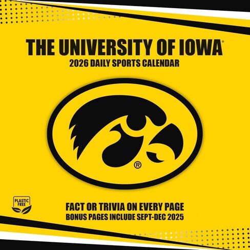 Iowa Hawkeyes 2026 Box Calendar (26998053009) in Saudi Arabia