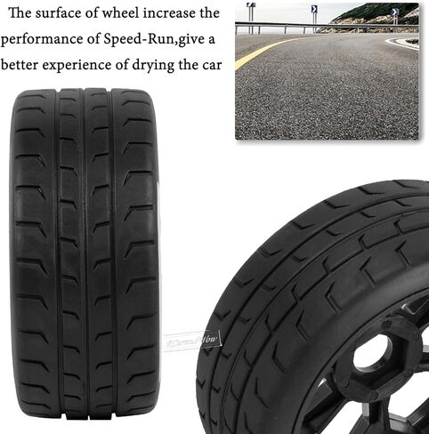 عجلات وإطارات RC لـ 1/8 Typhon 6S BLX، 1/7 Infraction 6S BLX، بلا حدود، عجلات RC وإطارات RC إطارات ناعمة لإطارات الشاحنات وإطارات الطرق السريعة، أبيض in Saudi Arabia