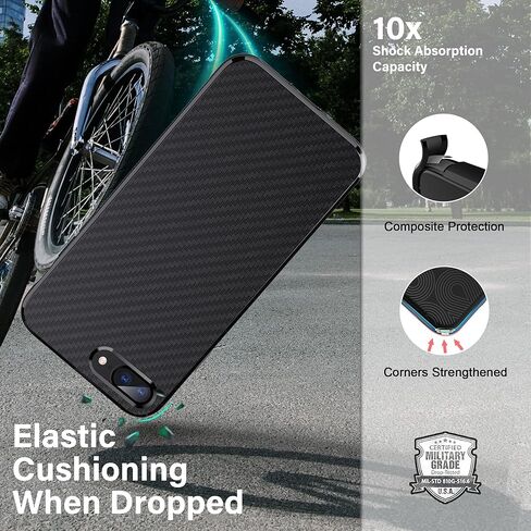 حافظة ONES رفيعة للغاية لهاتف iPhone Xs Max · نسيج من ألياف الكربون [منع بصمات الأصابع] [حماية الكاميرا والشاشة] [امتصاص الصدمات] [غير قابل للانزلاق] · غطاء خفيف الوزن أسود in Kuwait