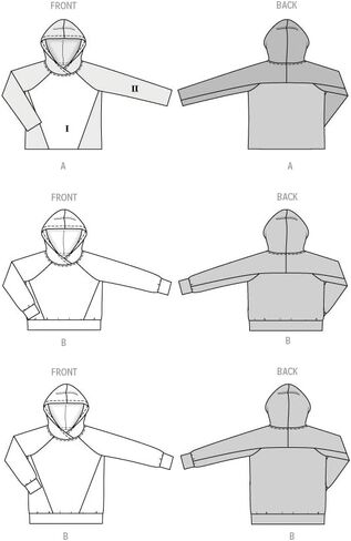 Burda Style X05828BURDA Misses' College Shirt Sweater and Hoodie Sewing Pattern Packet, Design Code B5828, Sizes 8-22 (34-48) in Saudi Arabia