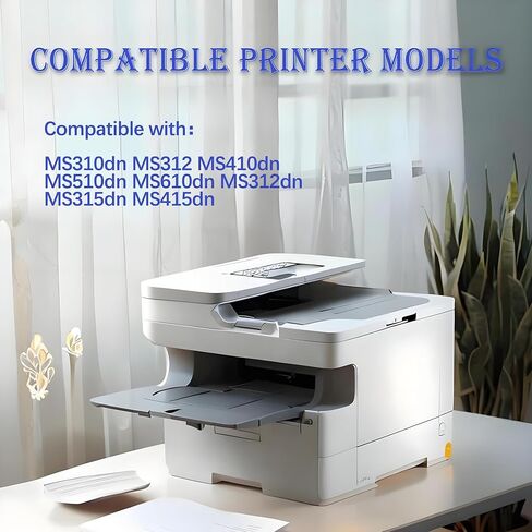 وحدة التصوير 50F0Z00 لوحدة الطبل MS310 المتوافقة مع وحدة التصوير Lexmark MS310dn MS312 MS410dn MS510dn MS610dn MS312dn MS315dn MS415dn، حزمة واحدة in Kuwait