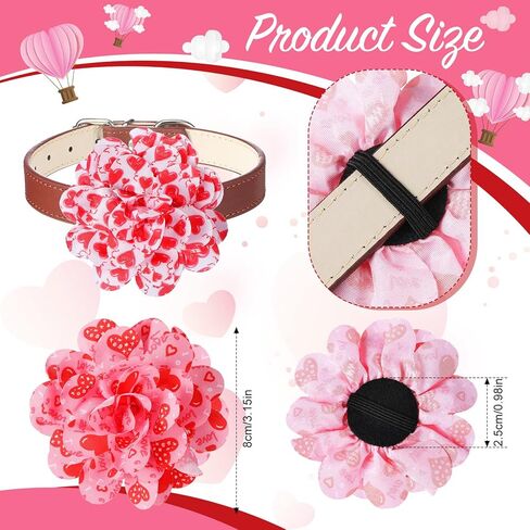 Sanwuta 80 Pieces Christmas Dog Flowers Dog Collar Flowers Christmas Dog Charms Grooming Accessories Collar Set Dog Bow Tie Flower for Puppy Dog Cat Xmas Collar Attachment Embellishment in Saudi Arabia