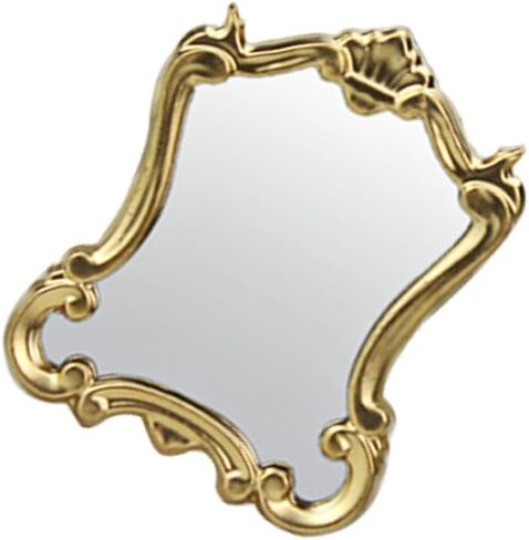 Garneck Miniature Dollhouse Mirror Mini Retro Home Mirror Miniature Decoration for Elegant and Realistic Design Home Decor for Crafts DIY Projects in Saudi Arabia