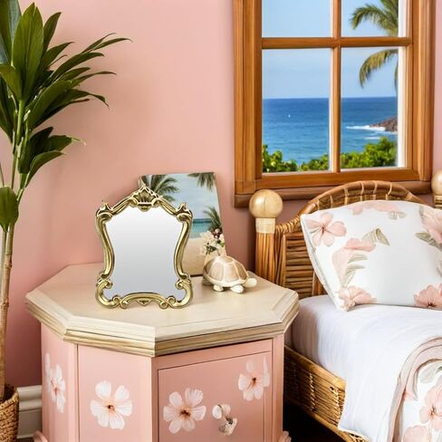 Garneck Miniature Dollhouse Mirror Mini Retro Home Mirror Miniature Decoration for Elegant and Realistic Design Home Decor for Crafts DIY Projects in Saudi Arabia