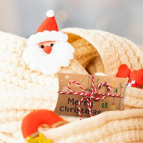 Fancy Land Christmas Pillow Boxes 60 Pcs Kraft Gift Card Holder Box Xmas Money Holder Decorative Wrapping Boxes in Saudi Arabia