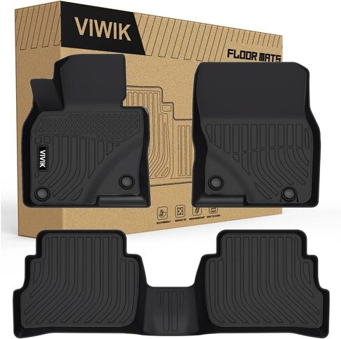 Floor Mats for Kia NIRO 2023 2024, TPE Rubber All Weather Car Mats 1st & 2nd Row, Automotive Floor Liners for NIRO 2023 2024 Black Non-Slip in Saudi Arabia