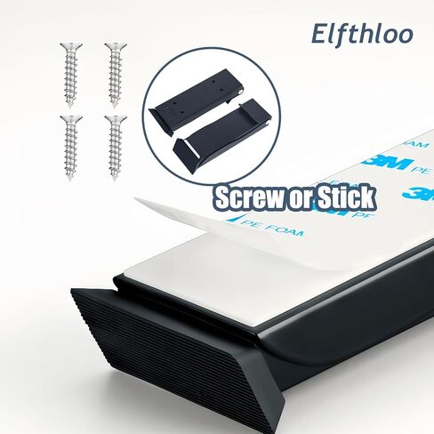 Foldable Kickdown Door Stopper Heavy Duty Tall Door Stop Kick Down Holder for Bottom of Door, Wall Protector for Gaps Under 10cm, No Bending Operation, Black (1 Pack) in Saudi Arabia