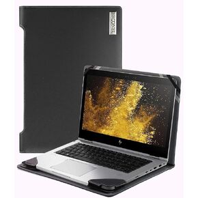 جراب Navitech مصنوع من الجلد الطبيعي باللون الأسود متوافق مع جهاز HP Spectre 13 X360 in Kuwait