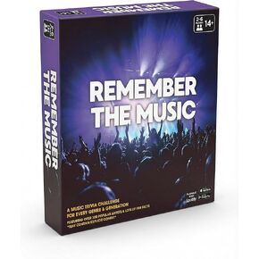 Music Trivia Party Game for Game Night – REMEMBER THE MUSIC All Time Edition, 350 Artist & Song Cards with QR Audio Clues, Spotify Compatible Board Game for Adults & Family, 2–6 Players in Saudi Arabia