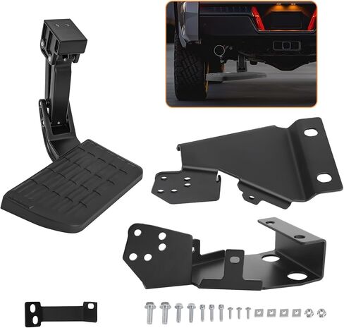 maxpeedingrods شاحنة السرير الخلفي خطوة الباب الخلفي خطوة السرير متوافقة مع Ford F150 2021 2022 2023 قابل للسحب استبدال 75328-01A 7532801A in Kuwait