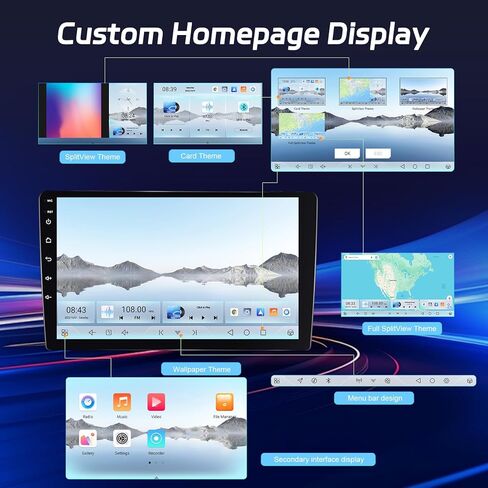 [2+32G] Android 13 Car Radio for Jeep Compass Patriot 2010 2011 2012 2013 2014 2015 2016, 10.1 inch Touchscreen Bluetooth Stereo with Apple Carplay and Android Auto+AHD Backup Camera/Mic/DSP Audio in Kuwait