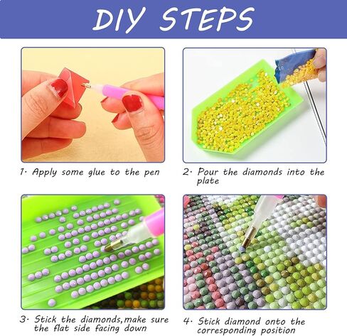 5D Diamond Art Kits for Adults - DIY Horse Diamond Painting Kits, Full Round Drill - Crystal Embroidery Cross Stitch Craft for Wall Decor Christmas Gifts - 12x16 Inch A653 in Saudi Arabia