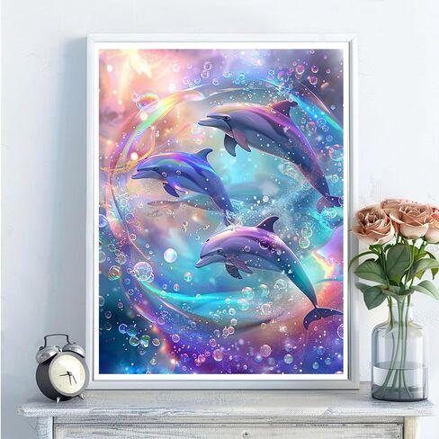 5D Diamond Art Kits for Adults - DIY Horse Diamond Painting Kits, Full Round Drill - Crystal Embroidery Cross Stitch Craft for Wall Decor Christmas Gifts - 12x16 Inch A653 in Saudi Arabia
