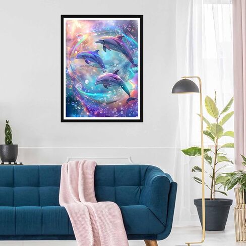 5D Diamond Art Kits for Adults - DIY Horse Diamond Painting Kits, Full Round Drill - Crystal Embroidery Cross Stitch Craft for Wall Decor Christmas Gifts - 12x16 Inch A653 in Saudi Arabia