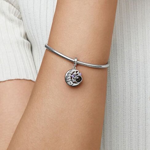 GNOCE Projection Personalized Photo Pendant Charm 925 SterlingSilver Dangle Charms for Bracelet/Necklace Jewelry Gift For Women Wife (Photo-12) in Saudi Arabia