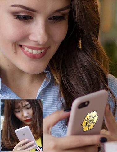 Cell Phone Protection Stickers-Black 12 Pcs Phone Sticker from All Phones/Tablets/Laptops/Computer/WiFi... All Devices in Kuwait