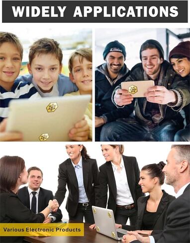 Cell Phone Protection Stickers-Black 12 Pcs Phone Sticker from All Phones/Tablets/Laptops/Computer/WiFi... All Devices in Kuwait