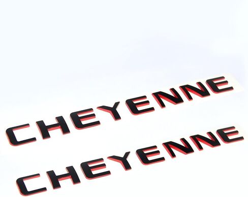Yoaoo 2Pack OEM Cheyenne Redline لوحة الاسم شارة ثلاثية الأبعاد متوافقة مع الخط الأحمر الأصلي in Saudi Arabia