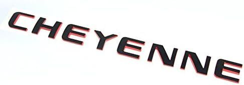 Yoaoo 2Pack OEM Cheyenne Redline لوحة الاسم شارة ثلاثية الأبعاد متوافقة مع الخط الأحمر الأصلي in Saudi Arabia
