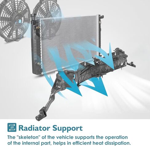 New Upgrade Radiator Support Bracket Assembly Compatible with 2017 2018 2019 2020 MKZ, Radiator Core Support Frame OE Replacement for HP5Z16138A in Saudi Arabia