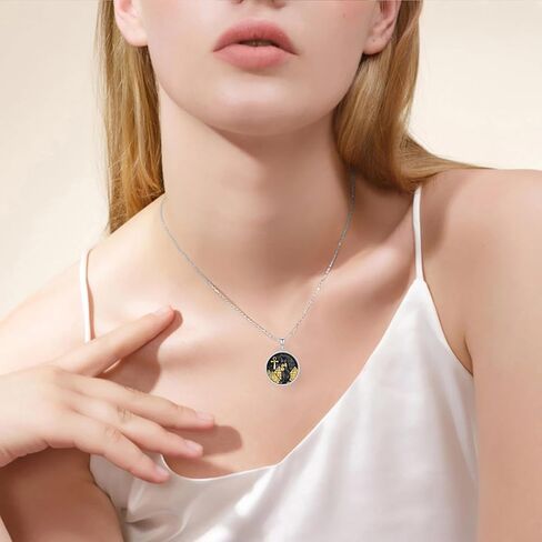 Hamsa Necklace 925 Sterling Silver Evil Eye Hamsa Hand Abalone Shell Pendant Necklace Good Luck Jewelry Gift for Women in Saudi Arabia