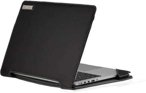 جراب Navitech مصنوع من الجلد الطبيعي باللون الأسود متوافق مع جهاز HP Spectre 13 X360 in Kuwait