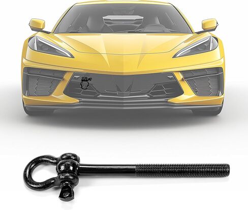 HECASA Steel Tow Hook Compatible with 2020-2022 Corvette C8 Trailer Hitch Front or Rear Trunk Hook Replacement for 15234068 in Saudi Arabia