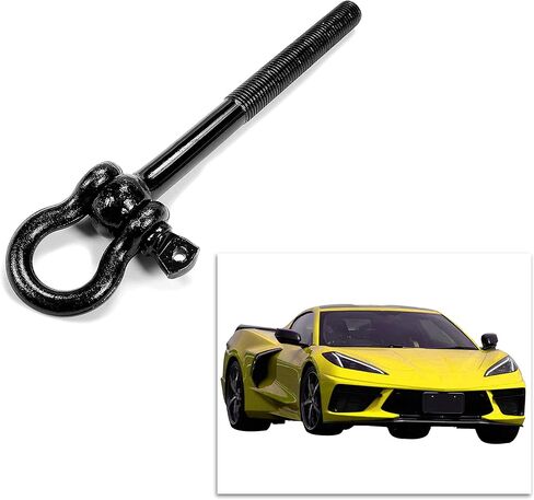 HECASA Steel Tow Hook Compatible with 2020-2022 Corvette C8 Trailer Hitch Front or Rear Trunk Hook Replacement for 15234068 in Saudi Arabia