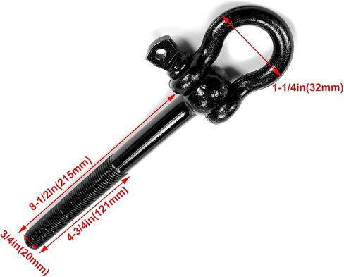 HECASA Steel Tow Hook Compatible with 2020-2022 Corvette C8 Trailer Hitch Front or Rear Trunk Hook Replacement for 15234068 in Saudi Arabia
