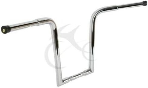 XMT-MOTO Chrome 16" Rise Ape Hanger Bar Fat 1-1/4" Handlebar Fit for Harley-Davidson FLST FXST Sportster XL including Throttle-by-wire models and any Custom Application in Saudi Arabia