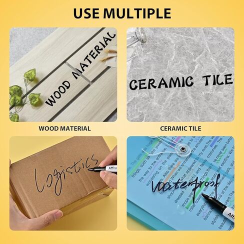 أقلام تحديد دائمة، أسود، أزرق، أحمر، 15 عبوة، نقطة دقيقة، مجموعة ألوان متنوعة، تعمل على الخشب والبلاستيك والمعادن وأكثر من ذلك، للبالغين، الفنان، المعلم، الأطفال in Kuwait