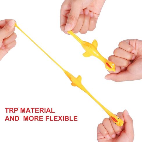 Sumind 50 Pack Chicken Slingshot Rubber Flick Flying Chicken Flingers Stretchy Funny Christmas, Easter Chicks Party Activity for Children in Saudi Arabia