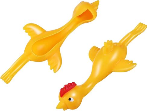 Sumind 50 Pack Chicken Slingshot Rubber Flick Flying Chicken Flingers Stretchy Funny Christmas, Easter Chicks Party Activity for Children in Saudi Arabia