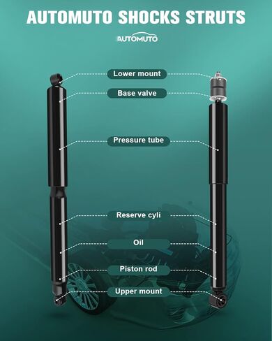 Shocks Set 4 AUTOMUTO Shocks Absorbers for Ford fits 2005-2014 for Ford F-250 Super Duty,2005-2007 2013-2014 for Ford F-350 Super Duty Front Rear Shocks Struts 554347 345070 in Saudi Arabia